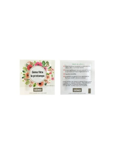 Sachet de graines publicitaire