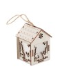 Maison en bois avec lumière