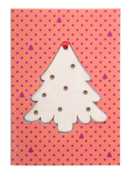 Carte de Noël bois...