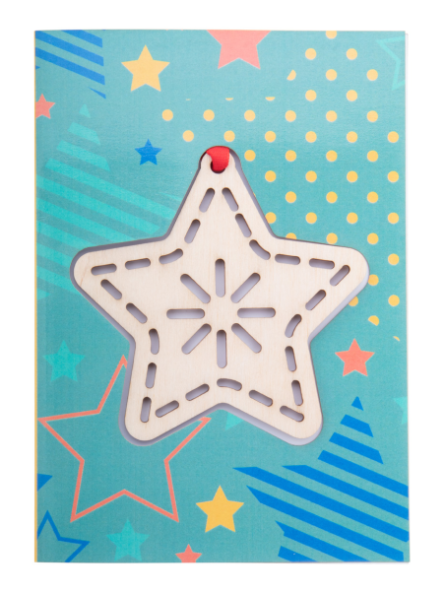 Carte de Noël bois...