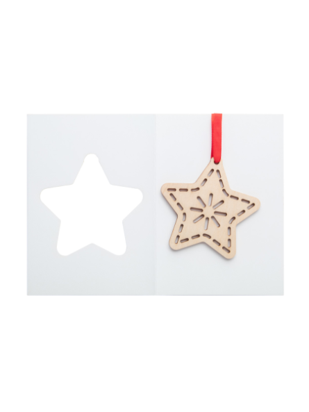 Carte de Noël bois...