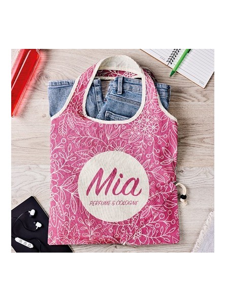 Sac pliable en coton avec...