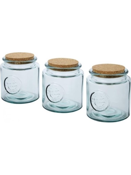 Pots en verre recyclé