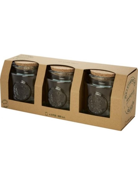 Pots en verre recyclé