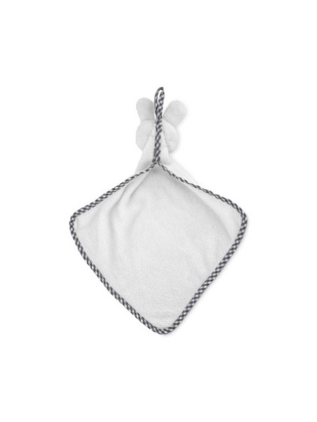 Serviette-peluche lapin...