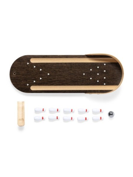 Mini-jeu de bowling en bois