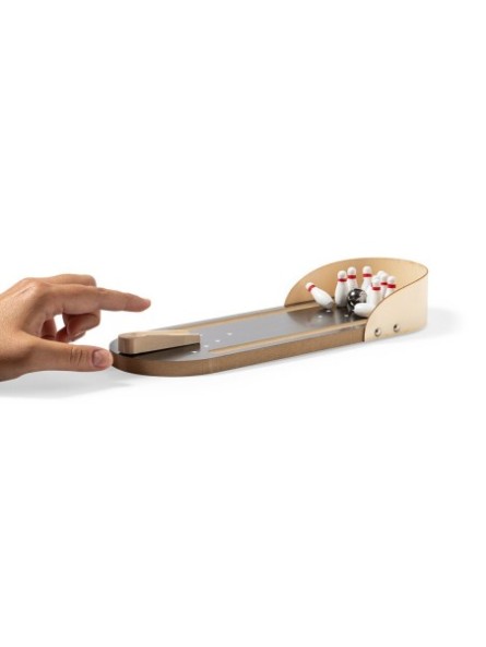 Mini-jeu de bowling en bois