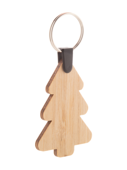 Porte-clé sapin publicitaire