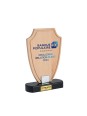 Trophée en bois publicitaire