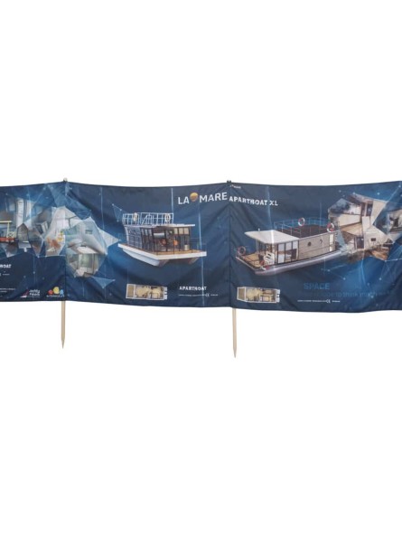 Écran de plage publicitaire