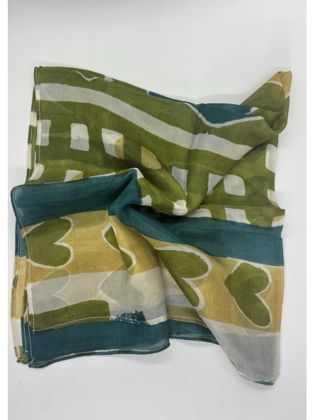 Foulard en soie publicitaire