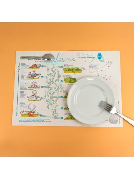 Set de table papier graines...