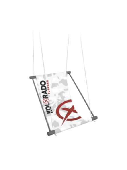 Siège hamac publicitaire