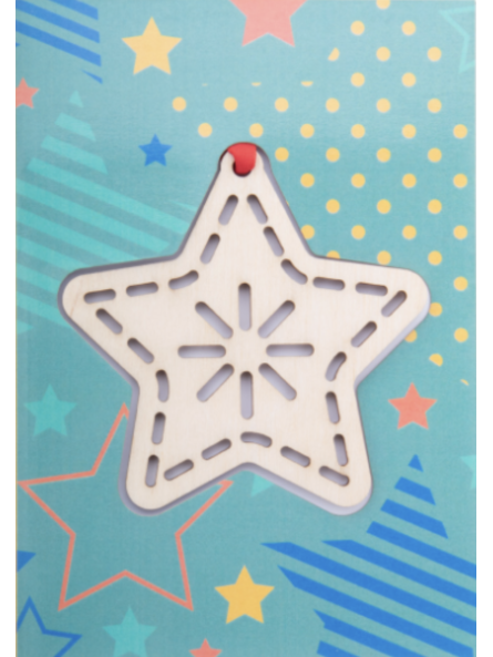 Carte de Noël bois...