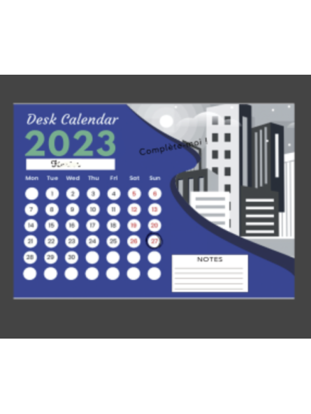 Calendrier publicitaire...