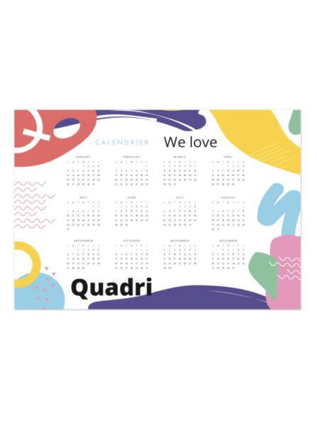 Calendrier publicitaire...