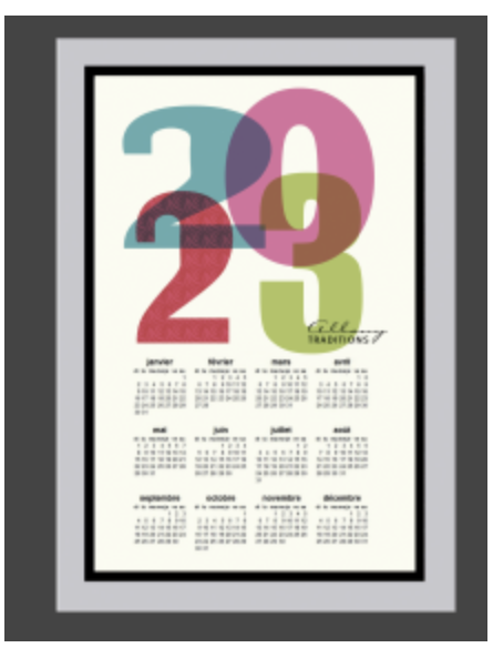 Calendrier publicitaire...