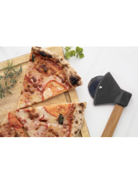 Roulette à pizza publicitaire