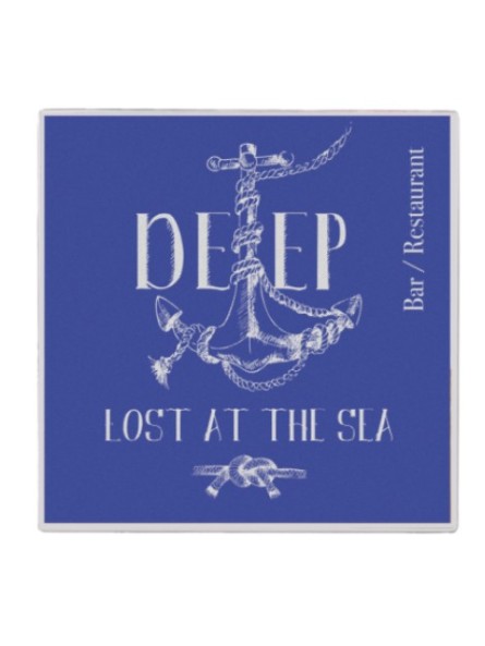 Sous-verre publicitaire...