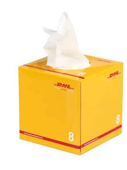 Boîte à mouchoirs publicitaire