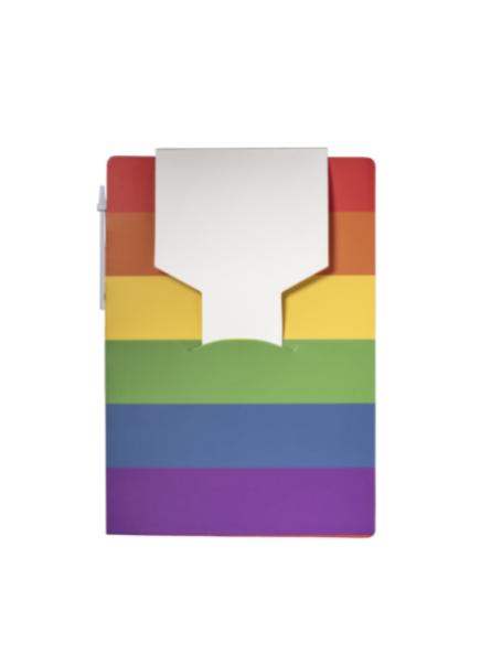 Bloc notes arc-en-ciel...