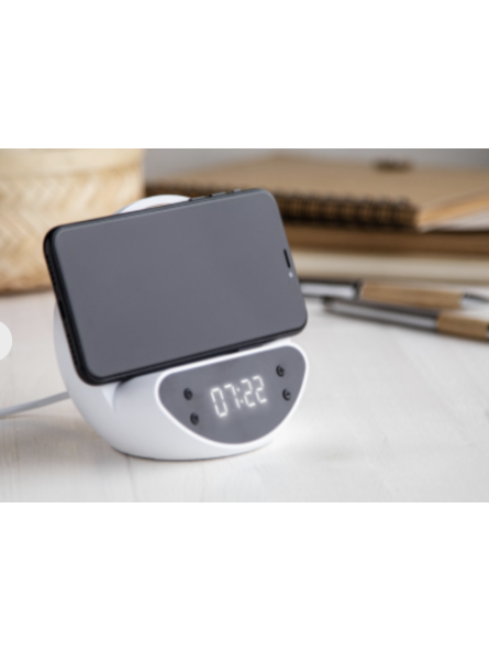 Réveil chargeur publicitaire