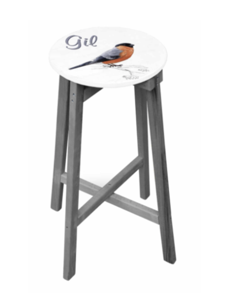 Tabouret de bar publicitaire