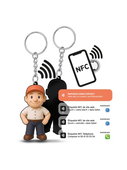Porte-clés 3D connecté...