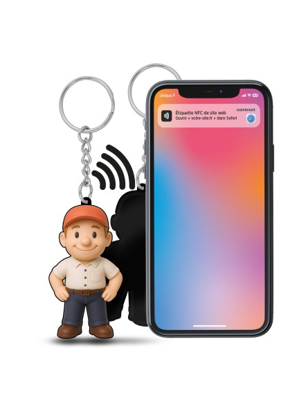 Porte-clés 3D connecté...