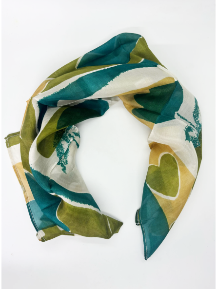 Foulard en soie publicitaire