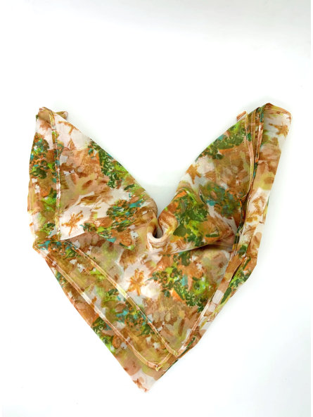 Foulard en soie publicitaire