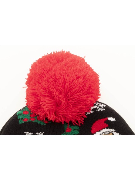 Bonnet de noël à colorier