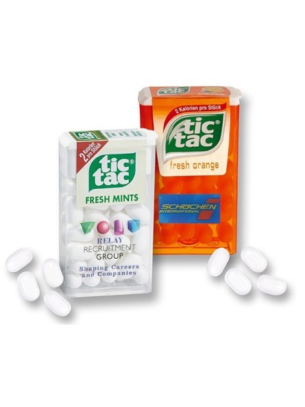 Tic tac publicitaire en boite