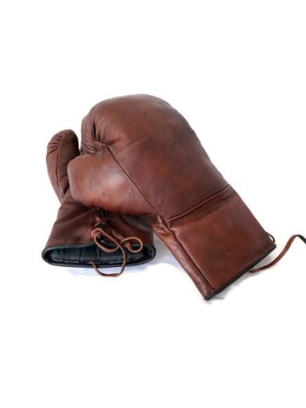 Gants de boxe vintage en...