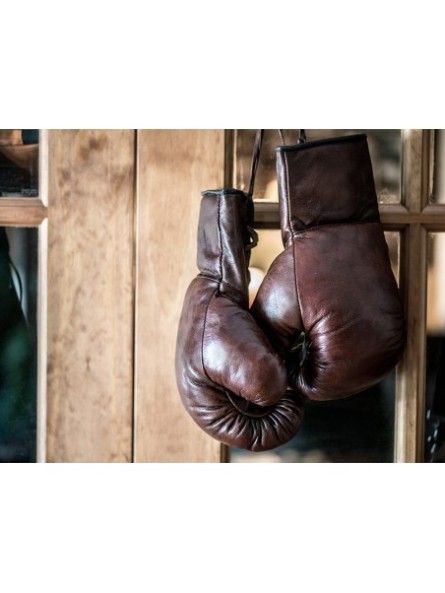 Gants de boxe vintage en...