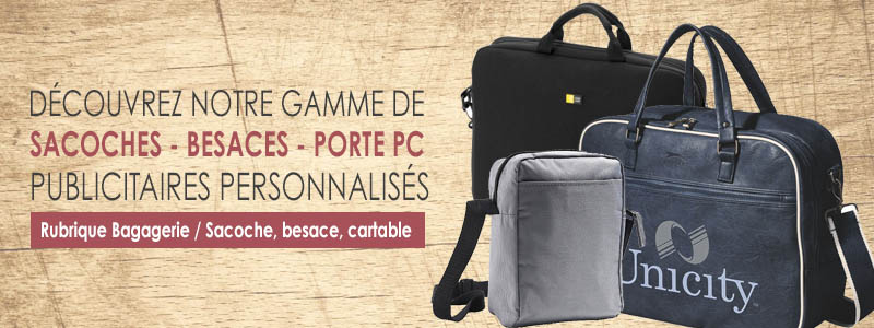 Lire la suite à propos de l’article Organisez vos déplacements : Sacoches, besaces et porte PC publicitaires !