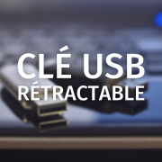 Clé USB publicitaire retractable - Clé USB rétractable personnalisée