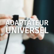 Adaptateur universel publicitaire - Adaptateur pas cher